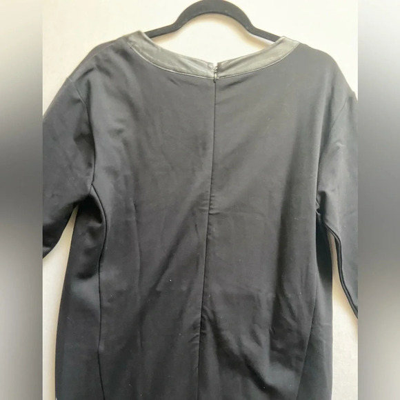 NWT Lord &  Taylor Womens Black 3/4 Sleeve Round Neck Back Zip Shift Dress Sz 8 - Picture 6 of 12